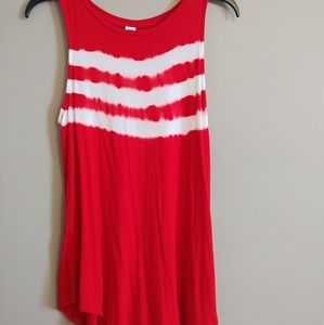 Patriotic tie dye tank